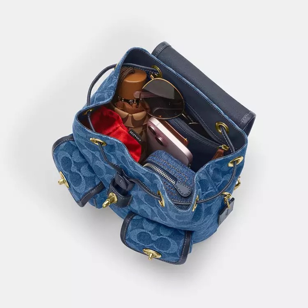 NWT！COACH Hadley Backpack In Signature Denim（CDB95）fast shipping - Picture 11 of 14